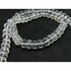 Acheter 😀 Perlesmania Pate Cernit Lot 6 Perles Rondelles Facettées 10 Par 6 Mm En Cristal De Roche Grade AAA 🧨