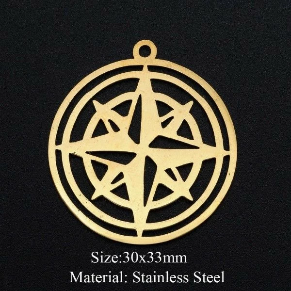 Budget đ Perlesmania Pate Cernit BU11220401112900 NO 12 PAX 1 Breloque MĂ©daille - Boussole 30 Mm - DorĂ© En Acier Inoxydable 201 - Pla âš 3 Budget đ Perlesmania Pate Cernit BU11220401112900 NO 12 PAX 1 Breloque MĂ©daille - Boussole 30 Mm - DorĂ© En Acier Inoxydable 201 - Pla âš