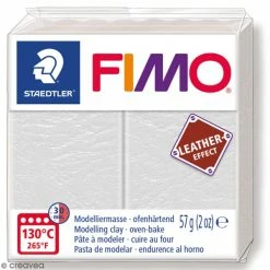 Coupon ✨ Pâte Fimo Effet Cuir Ivoire - 57 G 🎁