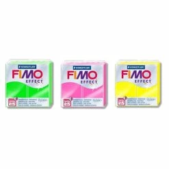 Tout neuf 🔔 Graine Créative Pate Fimo 3 Pâtes Polymères Effet Néon - Jaune-Fuchsia-Vert 💯