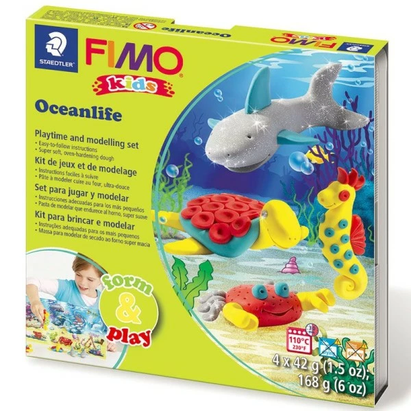 Remise 💯 Graine Créative Fimo Kids Coffret Pâte Polymère - Vie Sous-marine 🌟 3 Remise 💯 Graine Créative Fimo Kids Coffret Pâte Polymère - Vie Sous-marine 🌟