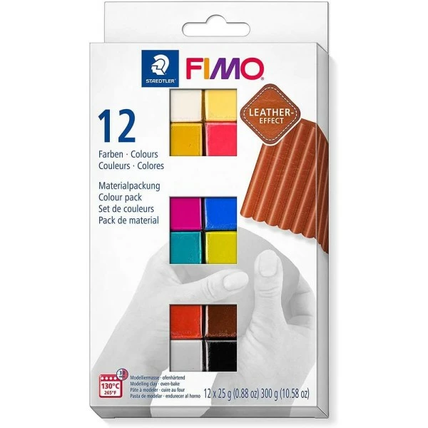 Remise đ Fimo Fimo Effect Kit De Pâte Ă Modeler "Effet Cuir" - Kit De 12 đ 3 Remise đ Fimo Fimo Effect Kit De Pâte Ă Modeler "Effet Cuir" - Kit De 12 đ