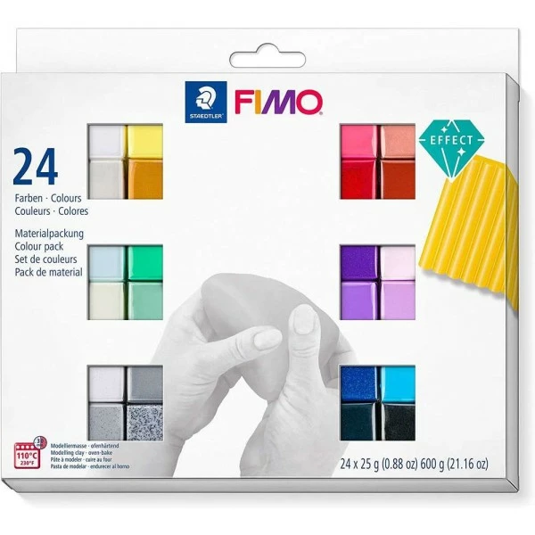 Bon marché 👍 Pâte à Modeler "Fimo Effect" - Kit De 24 💯 3 Bon marché 👍 Pâte à Modeler "Fimo Effect" - Kit De 24 💯