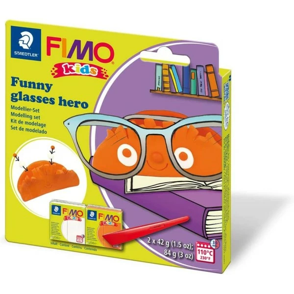Grosses soldes đ Fimo Fimo Kids Kit De Modelage Kids "Funny Glasses Hero" â 3 Grosses soldes đ Fimo Fimo Kids Kit De Modelage Kids "Funny Glasses Hero" â