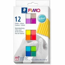 Coupon 🌟 Fimo Fimo Soft Kit De Pâte à Modeler "Brilliant" - Set De 12 🌟