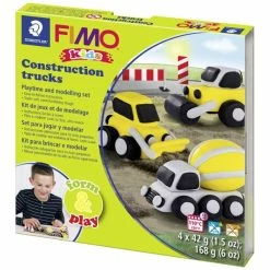 Remise ✔️ Fimo Fimo Kids Kit De Modelage Form & Play ''Construction Trucks'' ✨