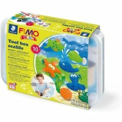 Offres 🔔 Pate Fimo Fimo Kids - Kit De Modelage Tool Box "Sealife" ✔️