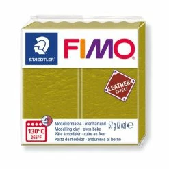 Remise 🛒 Czech Beads Exclusive FIMO Effet Cuir Vert Olive, De L'Artisanat, De L'Art, De L'Argile Polymère, Argile À La Main, De L'A 🎁