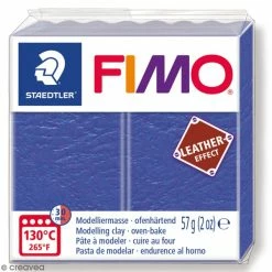 Nouveau 👏 Pâte Fimo Effet Cuir Indigo - 57 G 🤩